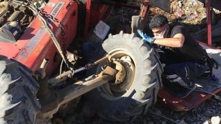 Çan’da traktör şarampole devrildi: 1 ölü, 2 ağır yaralı