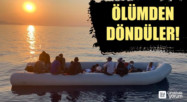 Ayvacık'ta 17 düzensiz göçmen kurtarıldı