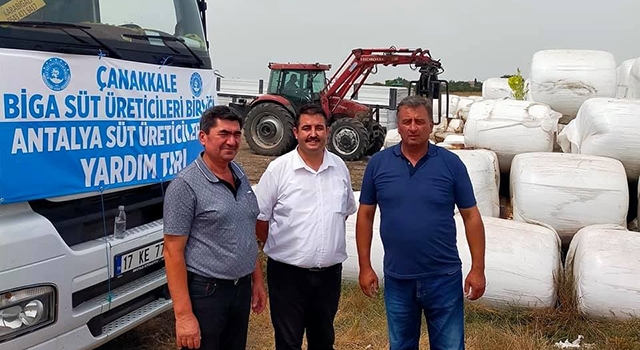 Biga Süt Birliği, afet bölgesine 2 tır yardım gönderdi