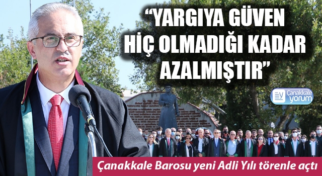 Baro Başkanı Av. Soner Aydın: "Yargıya güven, hiç olmadığı kadar azalmıştır"