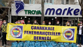 Alkışlar Çanakkale Fenerbahçeliler Derneğine: İhtiyaç sahibi ailelerin kötü gün dostu oldular