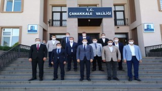AK Parti'li başkanlardan, Vali Aktaş'a ziyaret