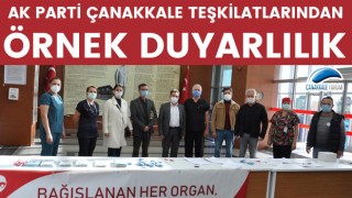 AK Parti Çanakkale teşkilatlarından organ bağışı