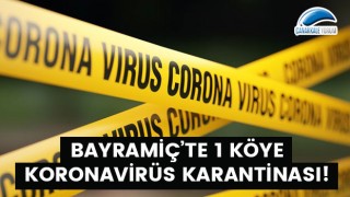 Bayramiç'te 1 köye koronavirüs karantinası!