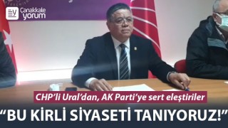 CHP’li Ural’dan, AK Parti’ye sert eleştiriler: “Bu kirli siyaseti tanıyoruz!”