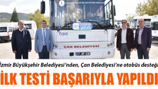 İzmir BŞB’den, Çan Belediyesi’ne otobüs desteği