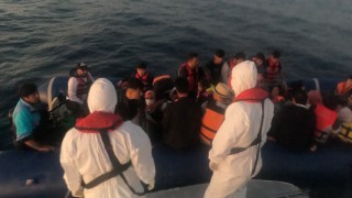 Ayvacık açıklarında 53 düzensiz göçmen yakalandı